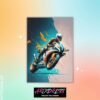 Racing Motorbike Metal Poster