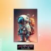 Space Suit Metal Poster