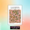 Taurus Star Sign Abstract Metal Poster