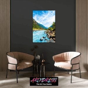 River Stream Metal Poster