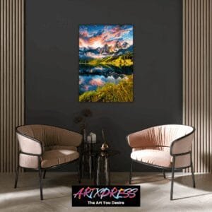 Vorderer Gosausee Lake Metal Poster