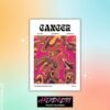Cancer Star Sign Abstract Metal Poster
