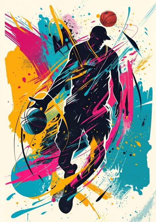 Basketball Player | Metal Poster