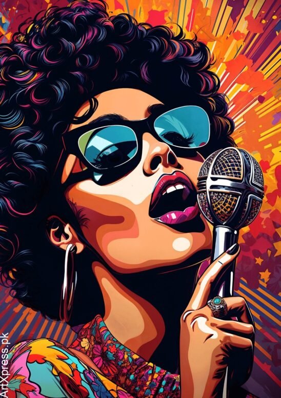 Jazz Singer Metal Poster