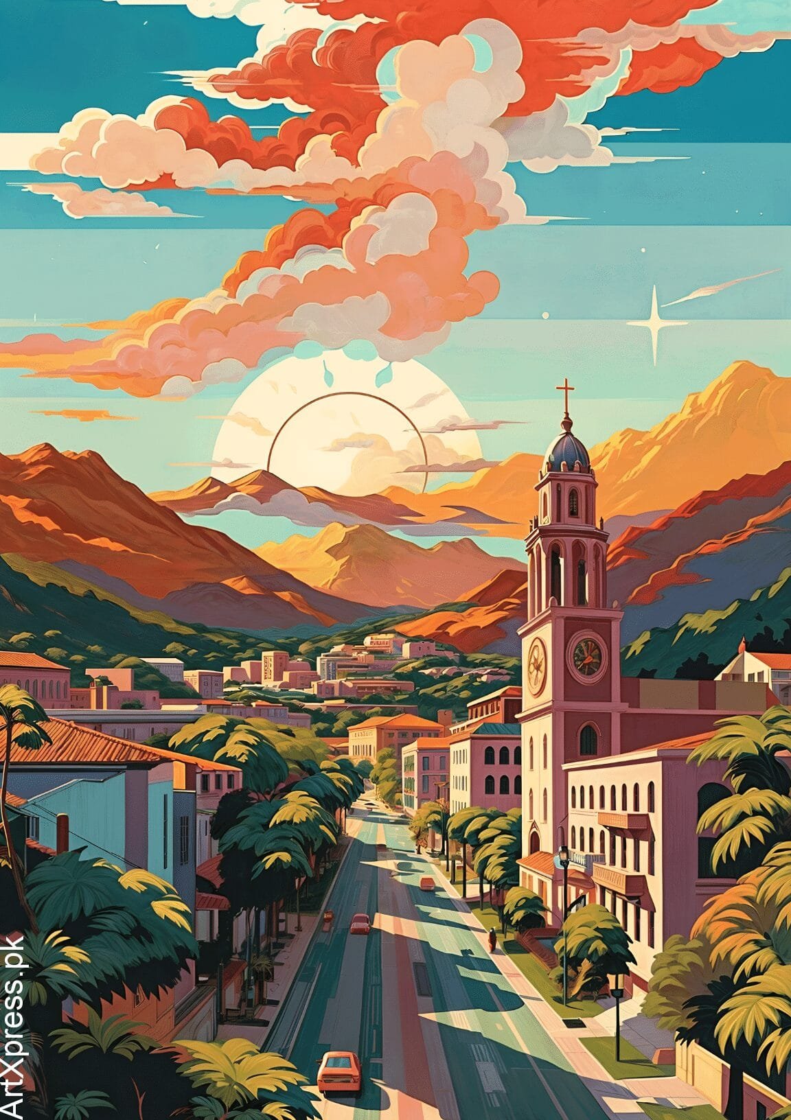 Honduras-Tegucigalpa Retro Metal Poster