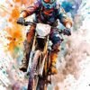 Adrenaline Pumped Biker | Metal Poster