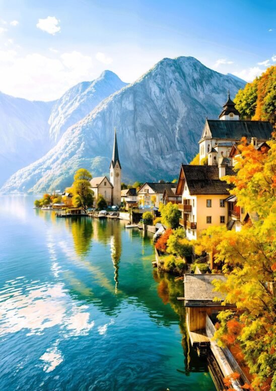 Alps Mountain Australia Metal Poster