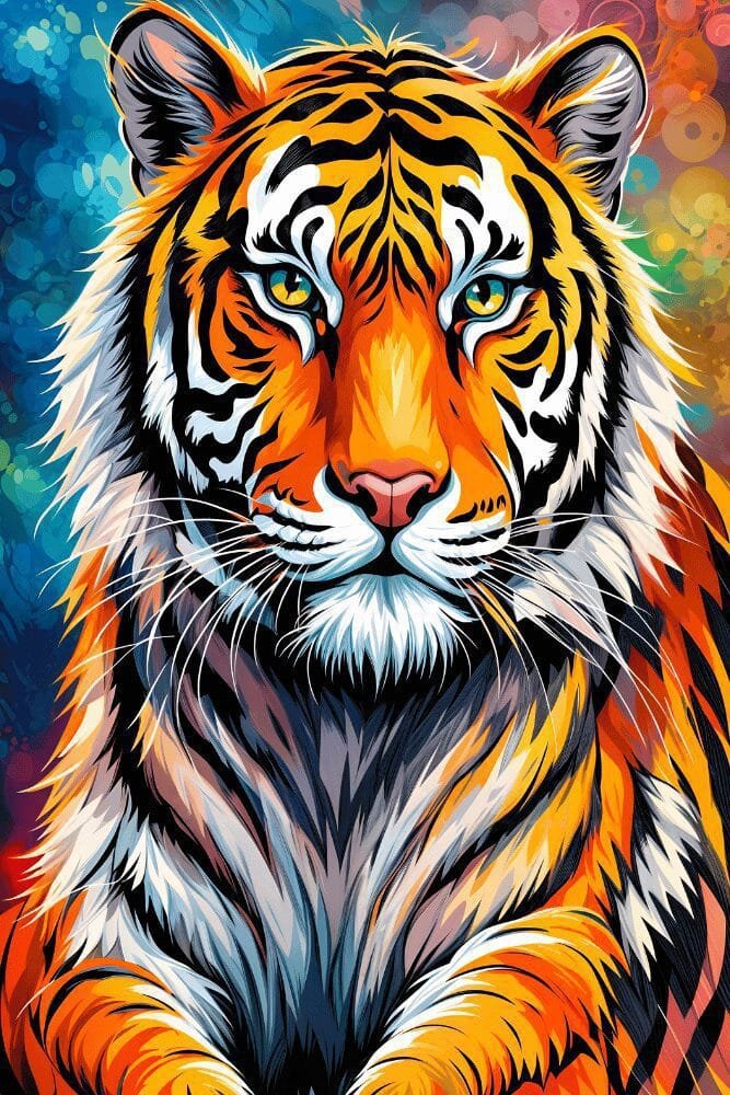 Tiger Portrait | Metal Poster