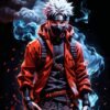White Hair Naruto | Metal Poster
