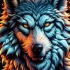 Realistic Wolf Portrait | Metal Poster