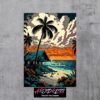 Island Scenery Metal Poster