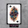 King Of Clubs Card Metal Poster