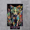 Cat Portrait Metal Poster