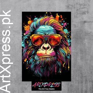 Stylish Ape Metal Poster