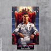 CR7 Portrait Metal Poster