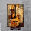 Guitar Abstract Metal Poster