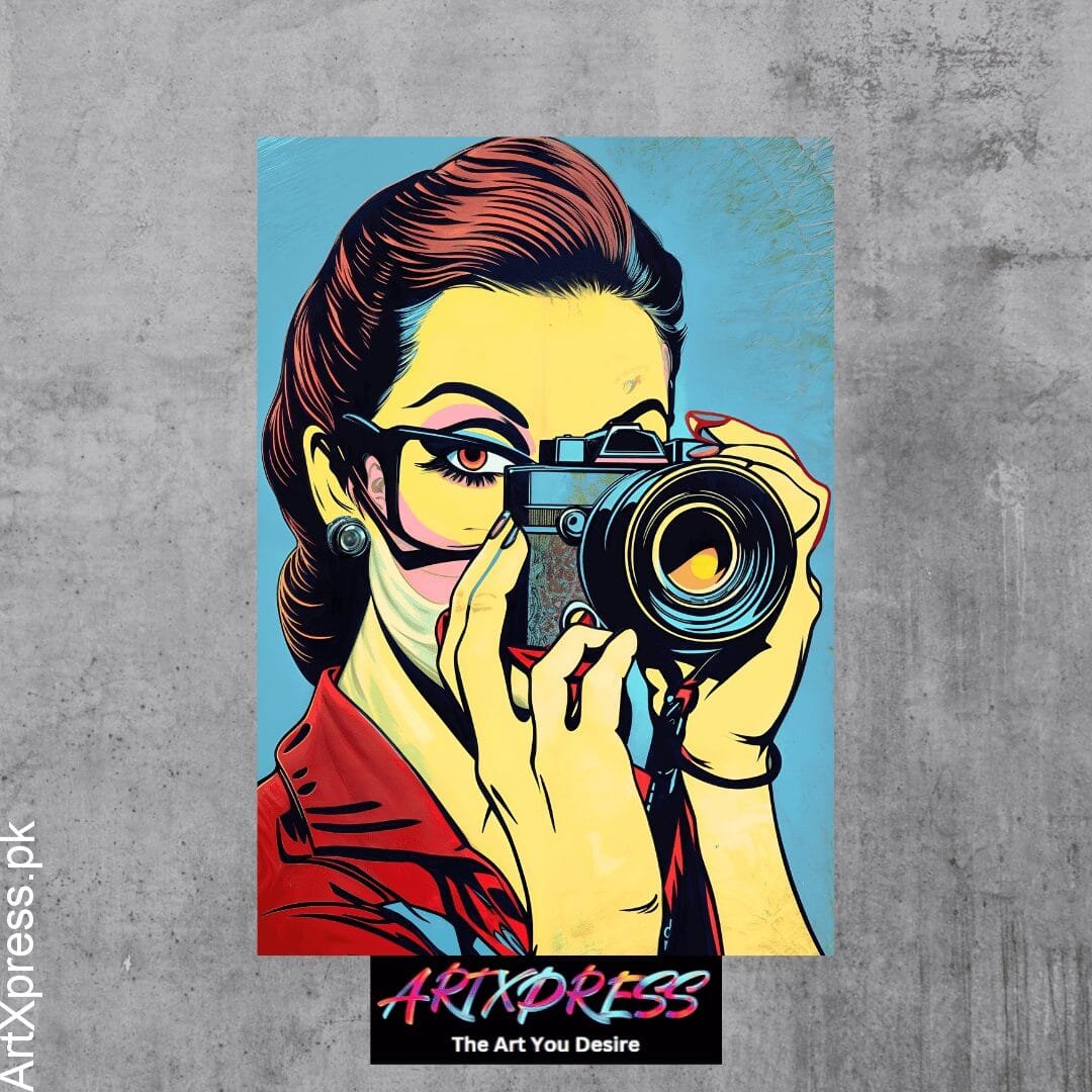 Photographer Portrait Metal Poster