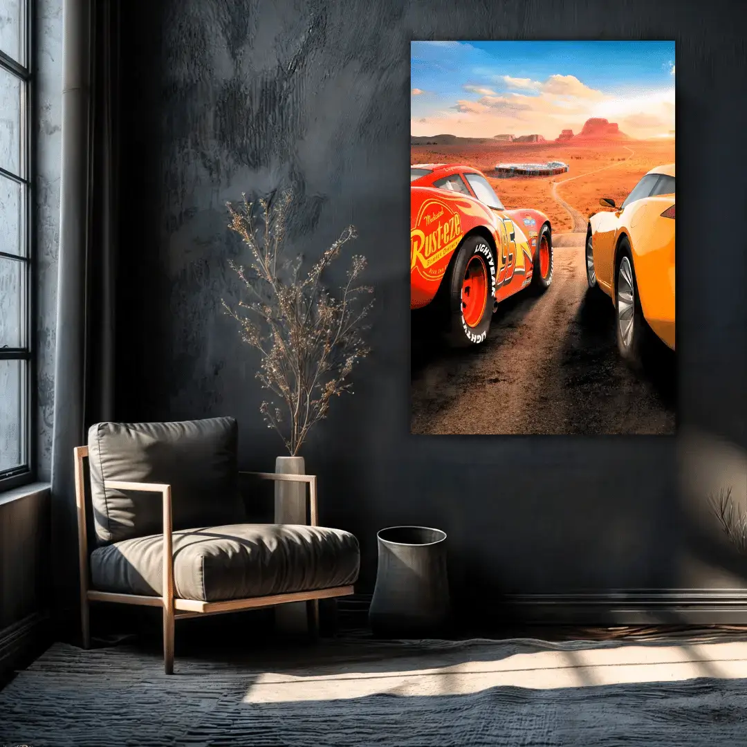 Cars Racing Movie | Metal Poster