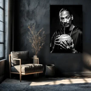 Snoop Dogg With Basketball | Metal Poster