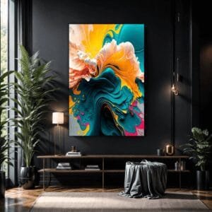 Elegant And Vibrant Floral | Metal Poster
