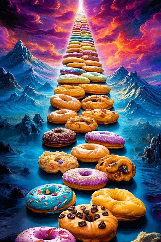 Colorful Donuts | Metal Poster
