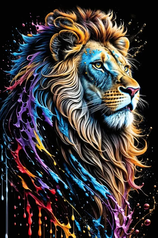 Lion King Splash Art | Metal Poster