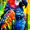 Macaw Pop Art | Metal Poster