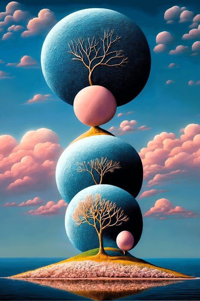 Surreal Fantasy Island | Metal Poster