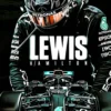 Lewis Hamilton F1 Car | Metal Poster