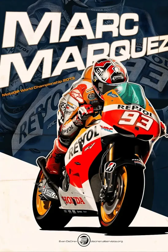 Marc Marquez 93 | Metal Poster