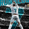 Ronaldo Celebration Goal | Metal Poster