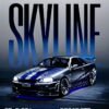 Nissan Skyline GTR | Metal Poster