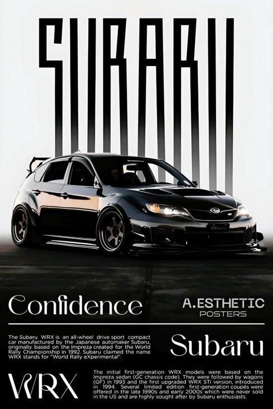 Subaru STI | Metal Poster