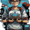 Gamer Boy | Metal Poster