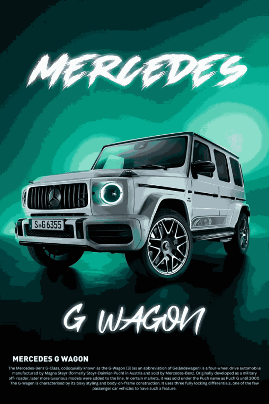 Mercedez G-Wagon | Metal Poster