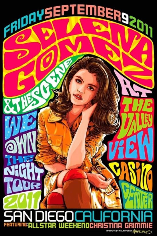 Selena Gomez Valley View Casino | Metal Poster | Wall Art