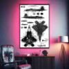 F22 Raptor Fighter Jet | Aviation Posters | Metal Posters | Wall Art