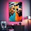 Ronaldo Cr7 & Messi Confrontation | Sports Posters | Metal Posters | Wall Art