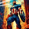 Marvel Captain America | Super Hero Posters | Metal Posters | Wall Art