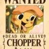 Tony Chopper Wanted – One Piece | Anime | Metal Poster | Wall Art