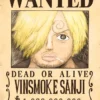 Vinsmoke Sanji Wanted – One Piece | Anime | Metal Poster | Wall Art