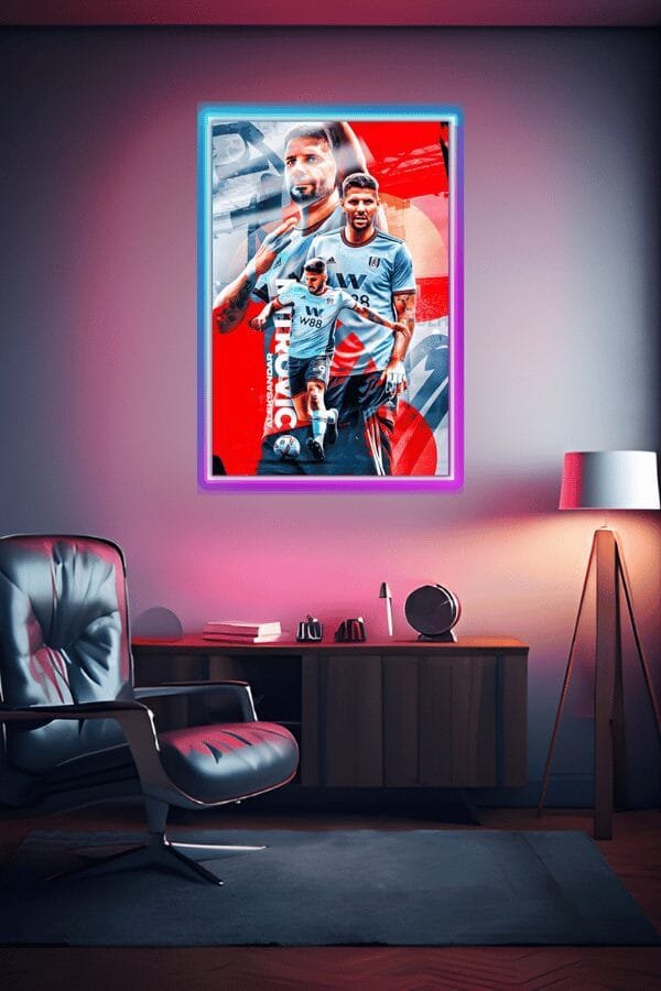 Aleksandar Mitrović Football Player | Sports Posters | Metal Posters | Wall Art