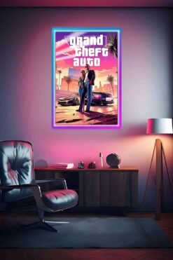 Grand Theft Auto VI GTA 6 | Gaming Posters |Gaming Metal Posters | Wall Art