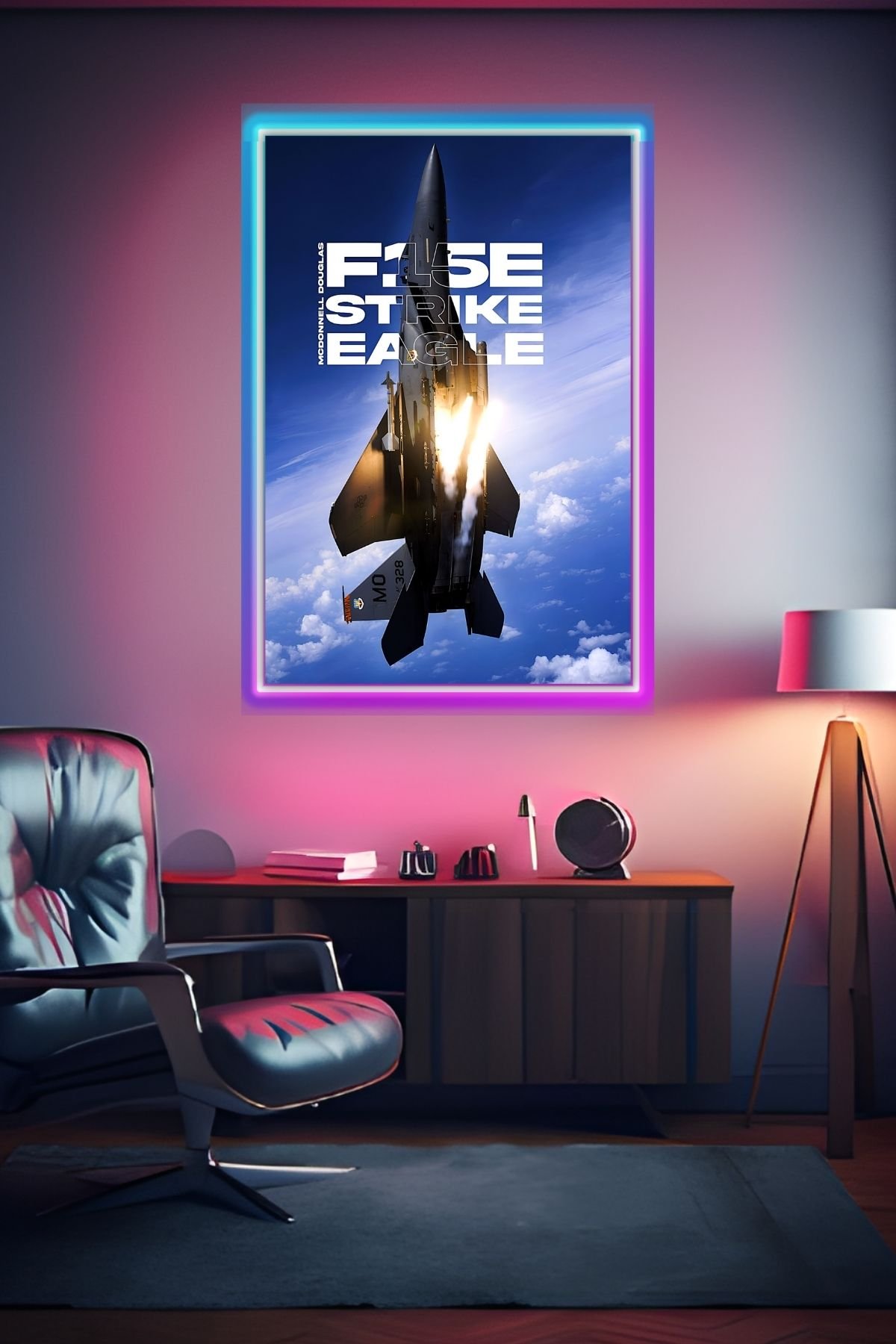 F 15E Strike Eagle | Fighter Jets | Aviation Posters | Metal Posters | Wall Art